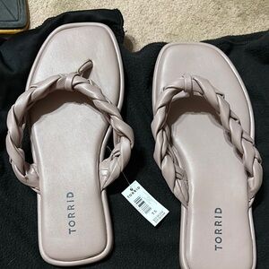 Torrid Women's Taupe Braided Sandals